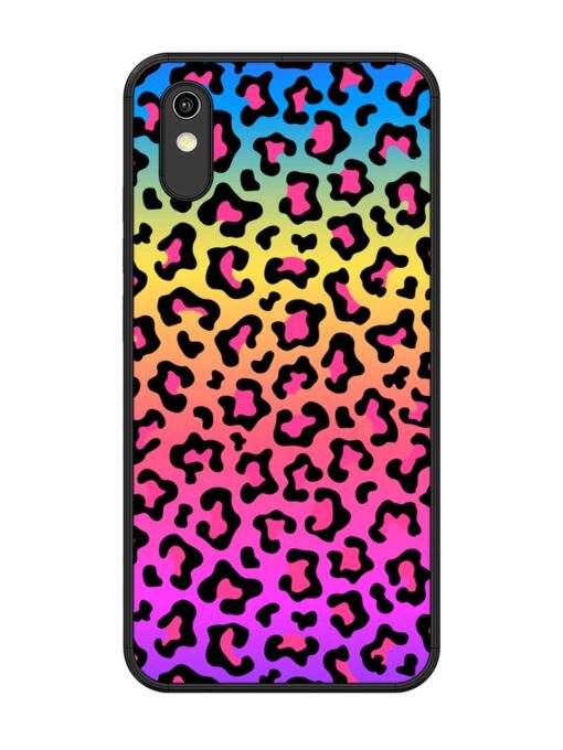 Neon Rainbow Colored Glossy Metal Phone Cover for Vivo Y1S Zapvi