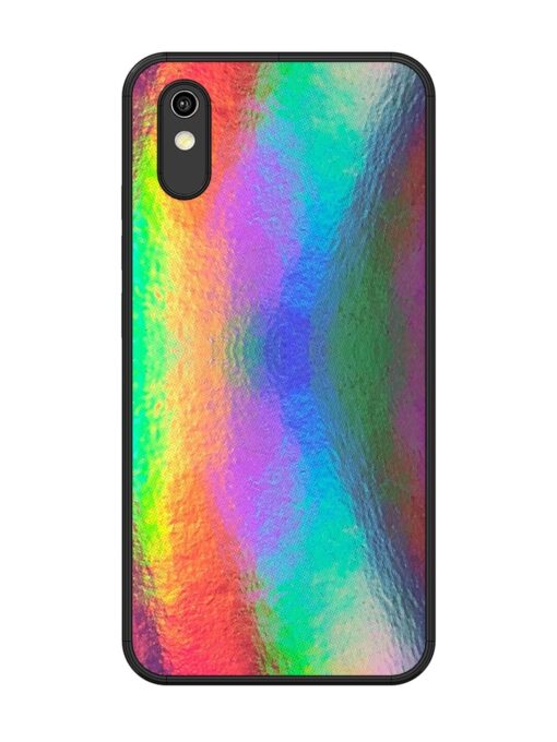 Colorful Holographic Background Glossy Metal TPU Phone Cover for Vivo Y1S