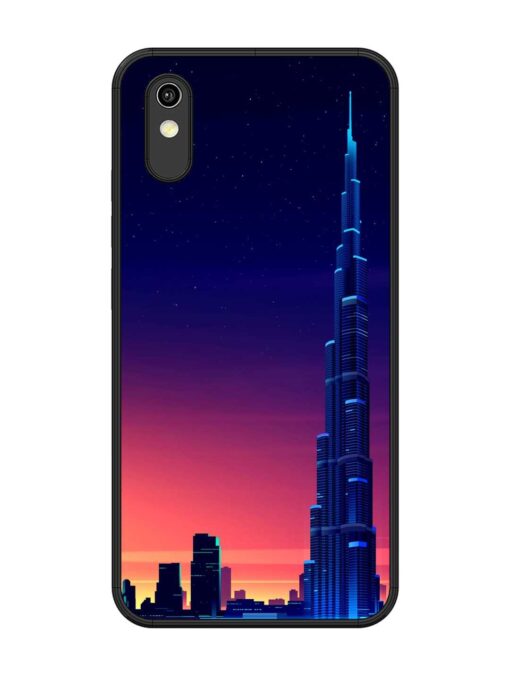 Burj Khalifa Abstract Glossy Metal Phone Cover for Vivo Y1S Zapvi