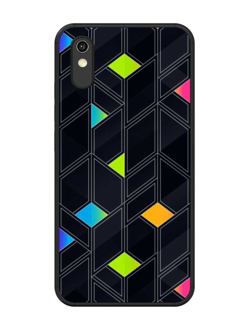 Abstract Mosaic Seamless Glossy Metal Phone Cover for Vivo Y1S Zapvi