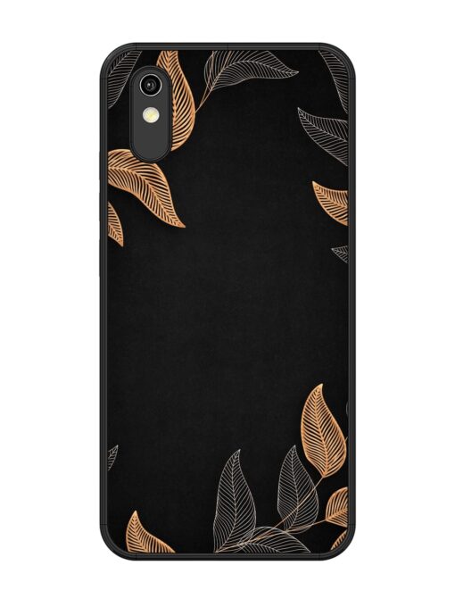 Foliage Art Glossy Metal Phone Cover for Vivo Y1S Zapvi