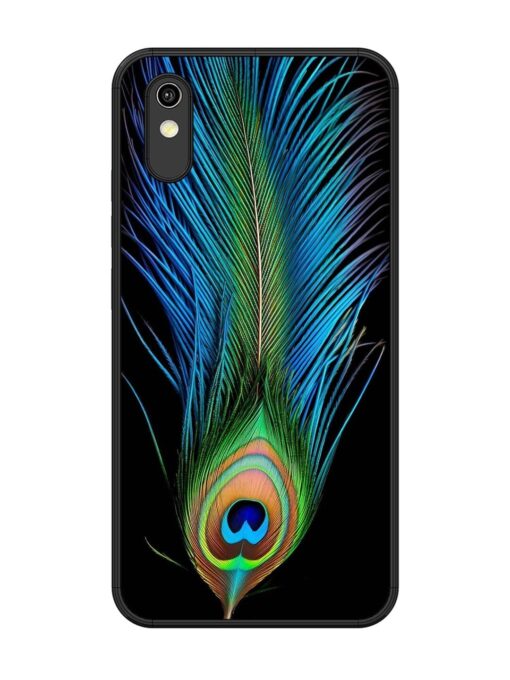 Peacock Feather Glossy Metal TPU Phone Cover for Vivo Y1S Zapvi