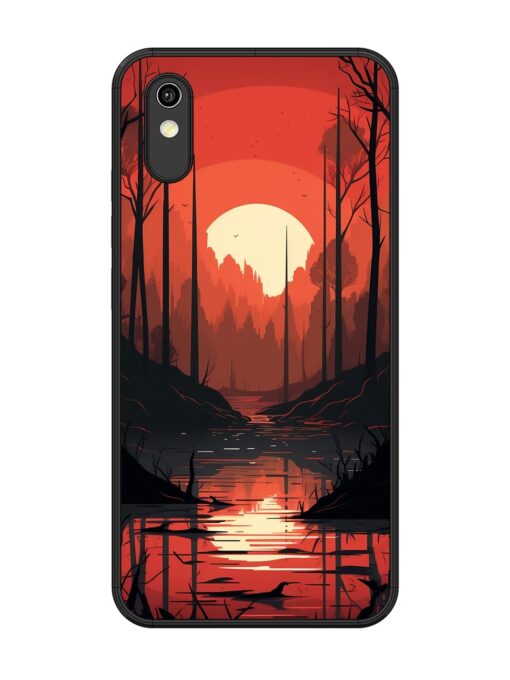 Natural Landscape Glossy Metal Phone Cover for Vivo Y1S Zapvi