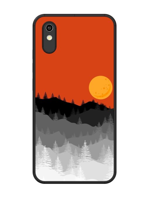 Mountain Lofi Sun Glossy Metal Phone Cover for Vivo Y1S Zapvi