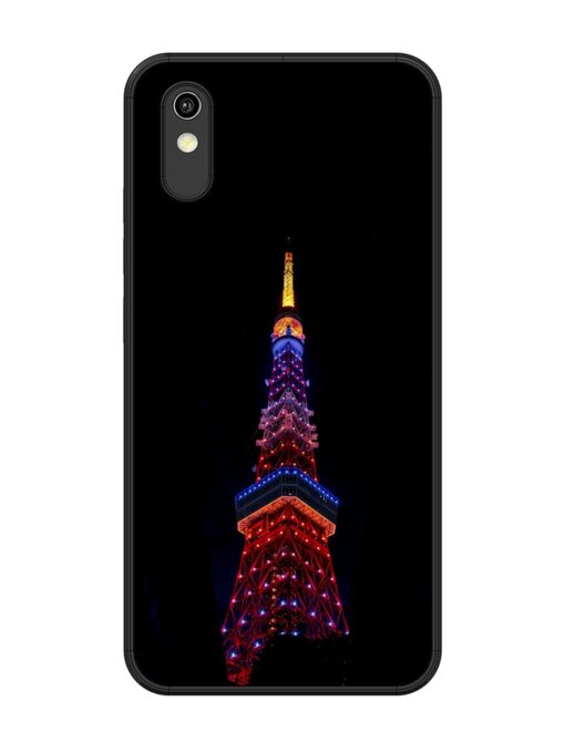 Eiffel Tower Night View Glossy Metal Phone Cover for Vivo Y1S Zapvi