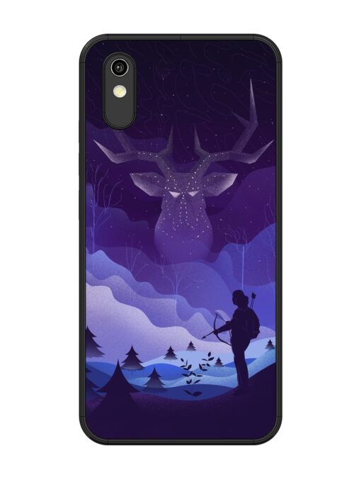 Deer Forest River Glossy Metal Phone Cover for Vivo Y1S Zapvi