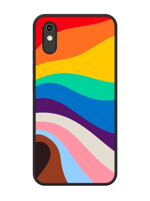 Minimal Pride Art Glossy Metal Phone Cover for Vivo Y1S Zapvi