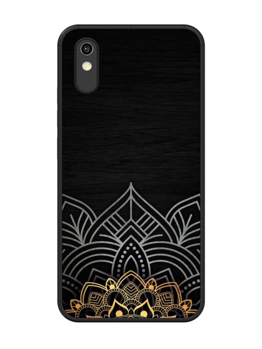 Decorative Golden Pattern Glossy Metal Phone Cover for Vivo Y1S Zapvi