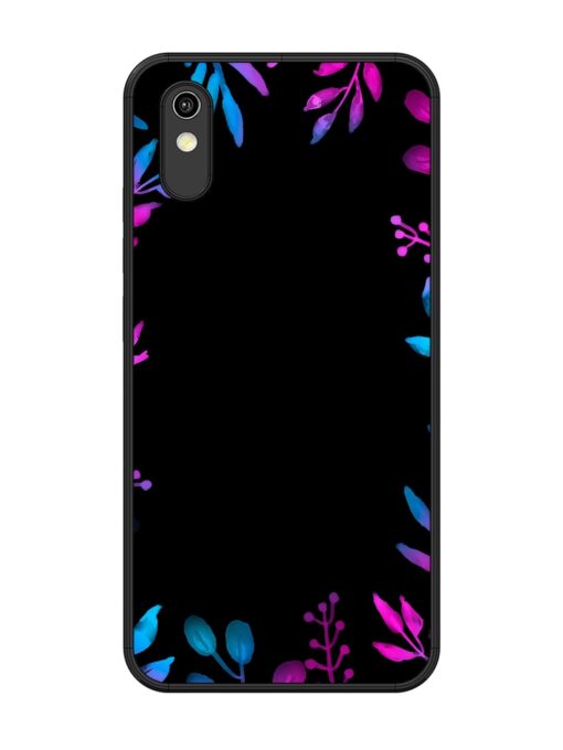 Flower Pattern Watercolor Glossy Metal Phone Cover for Vivo Y1S Zapvi