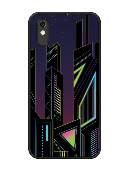 Neon Dreamscape Glossy Metal Phone Cover for Vivo Y1S Zapvi