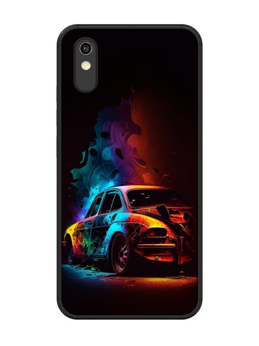 High Classic Car Art Glossy Metal Phone Cover for Vivo Y1S Zapvi