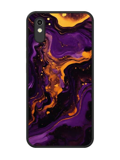 Painting Of A Purple Glossy Metal Phone Cover for Vivo Y1S Zapvi