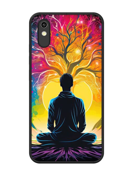 Mind Colourful Glossy Metal Phone Cover for Vivo Y1S Zapvi