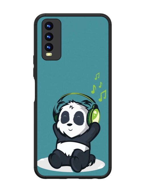 Music Panda Glossy Metal Phone Cover for Vivo Y20 Zapvi