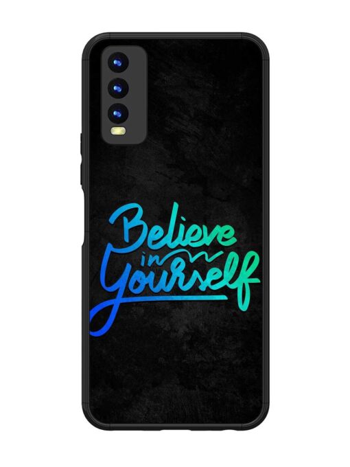 Believe In Yourself Glossy Metal Phone Cover for Vivo Y20 Zapvi