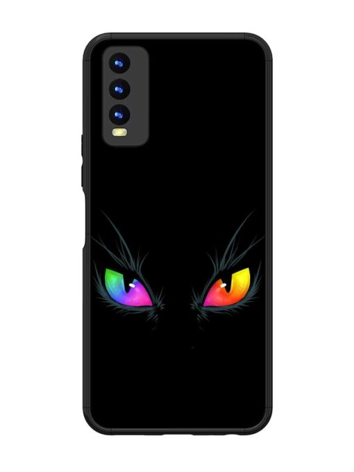 Cat Eyes Glossy Metal Phone Cover for Vivo Y20 Zapvi