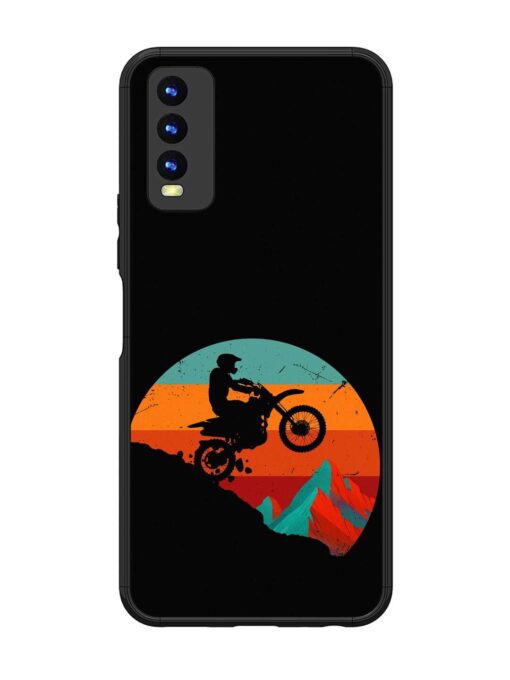 Mountain Bike Glossy Metal Phone Cover for Vivo Y20 Zapvi