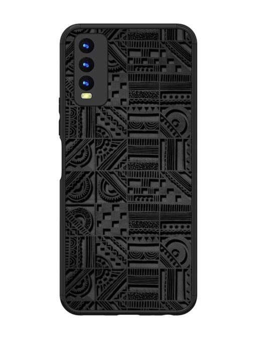 Seamless Pattern Glossy Metal Phone Cover for Vivo Y20 Zapvi