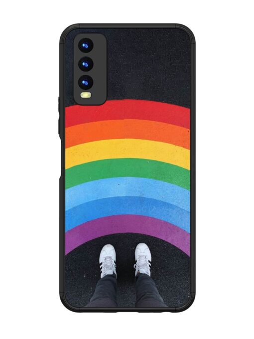 Legs Rainbow Glossy Metal TPU Phone Cover for Vivo Y20 Zapvi