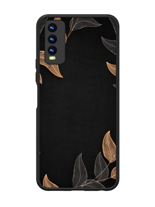 Foliage Art Glossy Metal Phone Cover for Vivo Y20 Zapvi