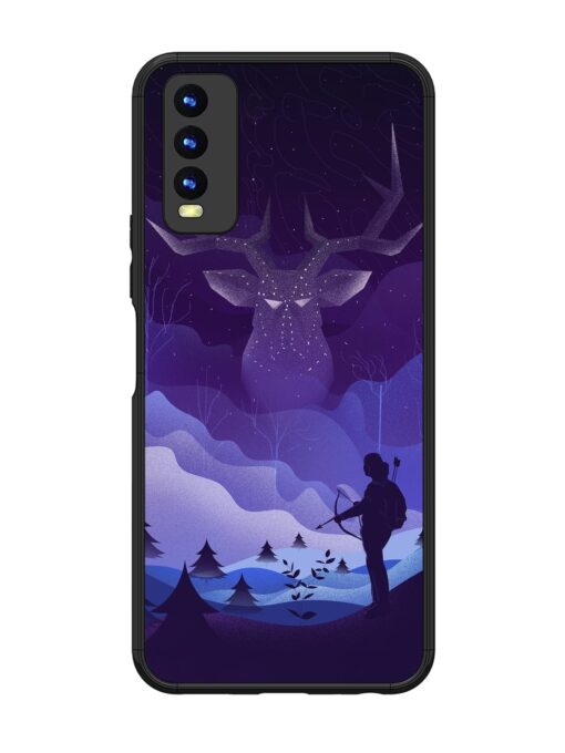 Deer Forest River Glossy Metal Phone Cover for Vivo Y20 Zapvi