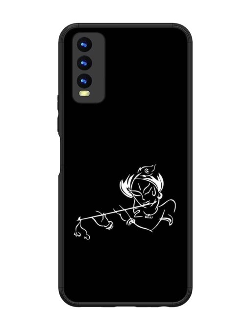 Krishna Flute Glossy Metal Phone Cover for Vivo Y20 Zapvi