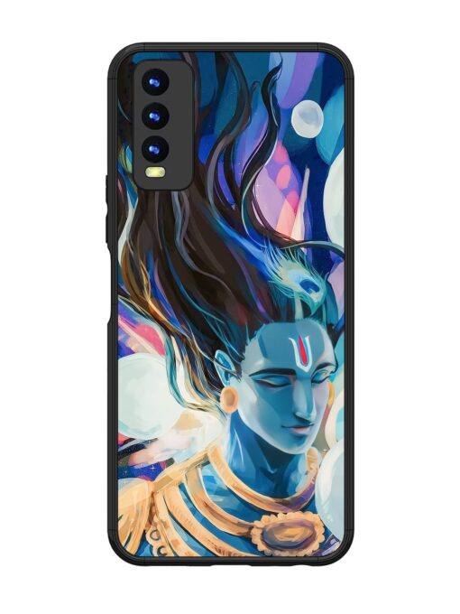 Bhagwan Sri Krishna Glossy Metal Phone Cover for Vivo Y20 Zapvi