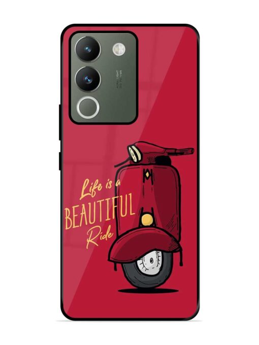 Life Is Beautiful Rides Glossy Metal Phone Cover for Vivo Y200 (5G) Zapvi