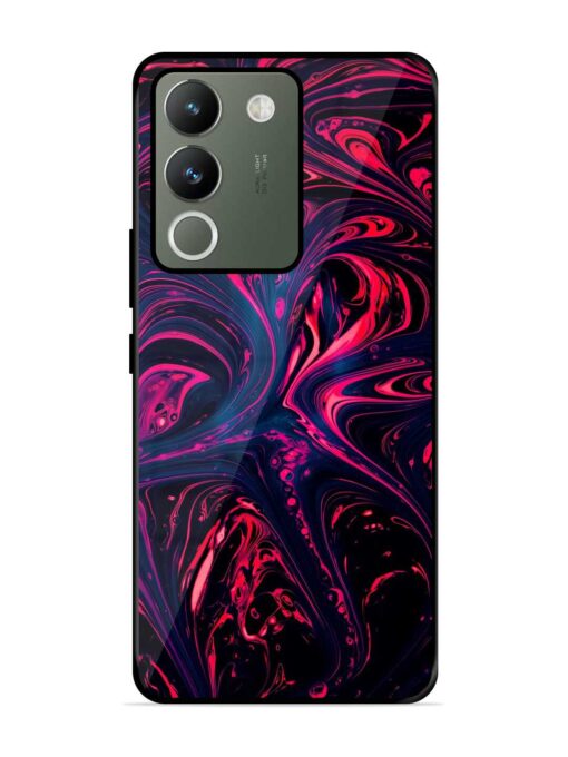 Abstract Background Glossy Metal Phone Cover for Vivo Y200 (5G) Zapvi