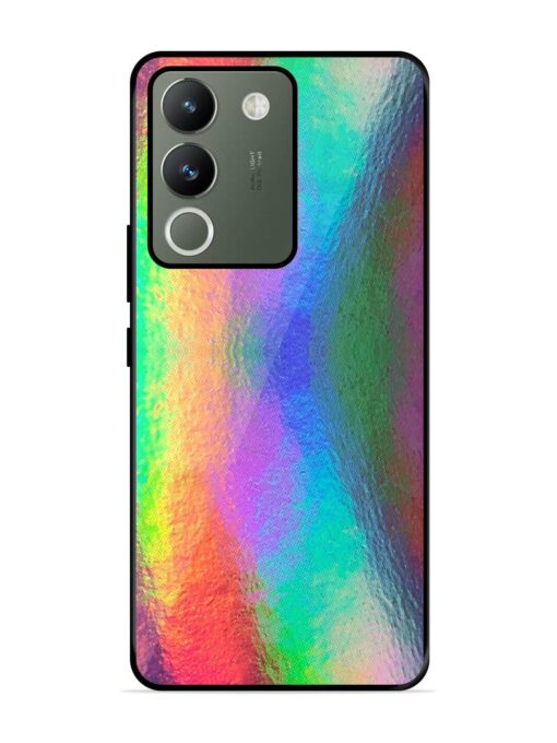 Colorful Holographic Background Glossy Metal TPU Phone Cover for Vivo Y200 (5G) Zapvi