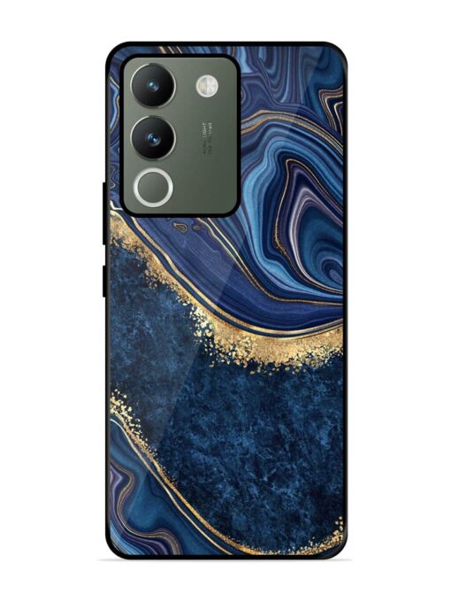 Abstract Background Blue Glossy Metal TPU Phone Cover for Vivo Y200 (5G) Zapvi