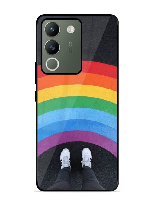 Legs Rainbow Glossy Metal TPU Phone Cover for Vivo Y200 (5G)