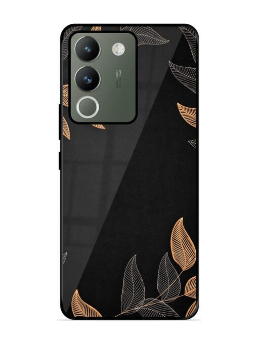 Foliage Art Glossy Metal Phone Cover for Vivo Y200 (5G) Zapvi