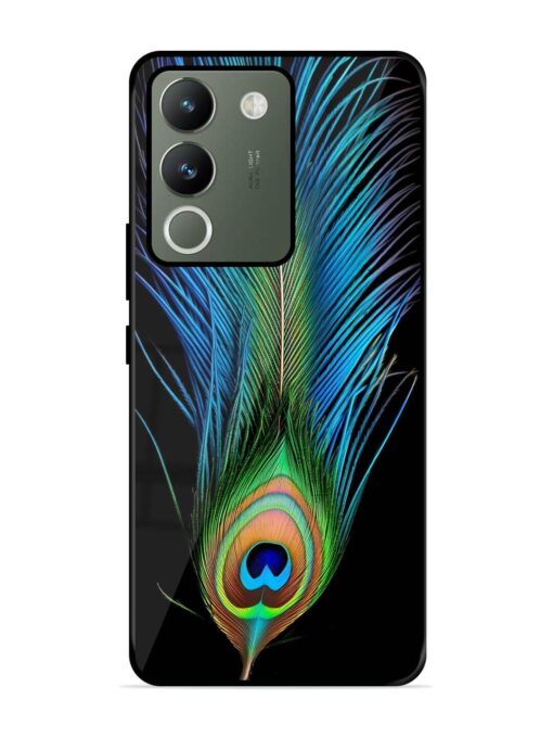 Peacock Feather Glossy Metal TPU Phone Cover for Vivo Y200 (5G) Zapvi