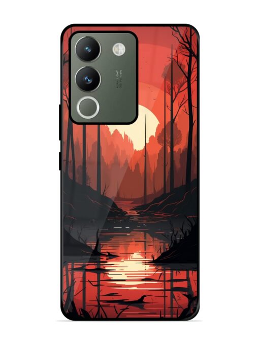 Natural Landscape Glossy Metal Phone Cover for Vivo Y200 (5G) Zapvi