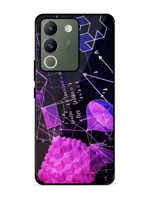 Math Physics Formula Art Glossy Metal Phone Cover for Vivo Y200 (5G) Zapvi