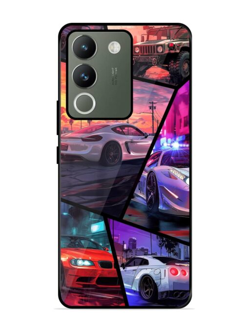 Ride In Pixels Glossy Metal Phone Cover for Vivo Y200 (5G) Zapvi