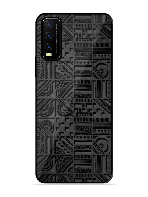 Seamless Pattern Glossy Metal Phone Cover for Vivo Y20A Zapvi