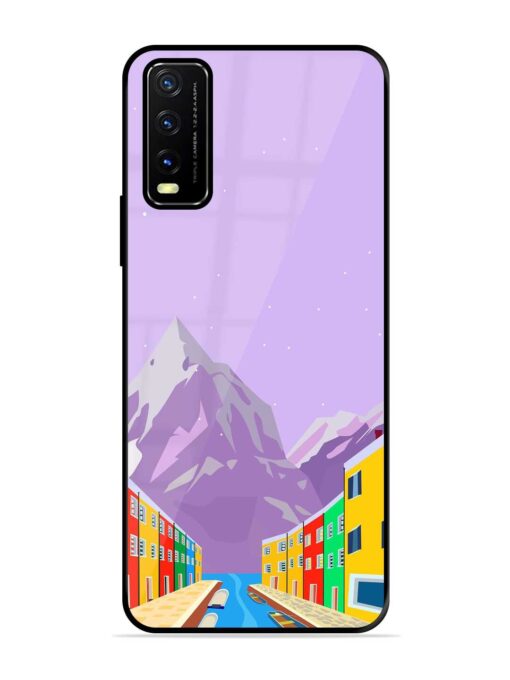 Venice City Illustration Glossy Metal Phone Cover for Vivo Y20A Zapvi