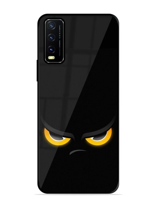 Scary Yellow Eye Glossy Metal TPU Phone Cover for Vivo Y20A Zapvi