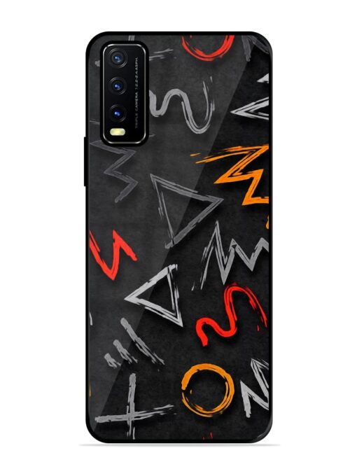 Grungy Graffiti Glossy Metal Phone Cover for Vivo Y20A Zapvi