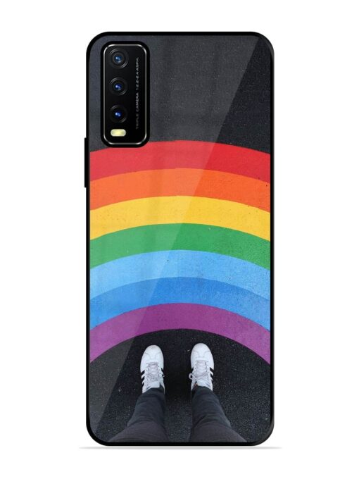 Legs Rainbow Glossy Metal TPU Phone Cover for Vivo Y20G