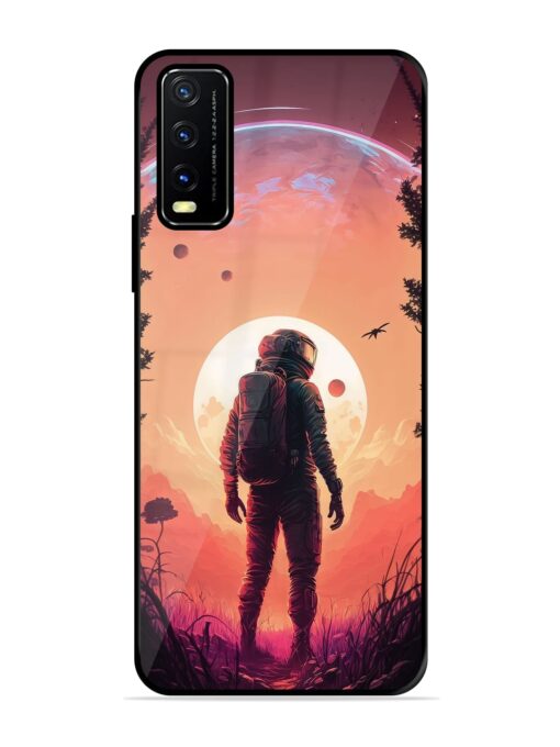 Red Sky At Morning Glossy Metal Phone Cover for Vivo Y20G Zapvi