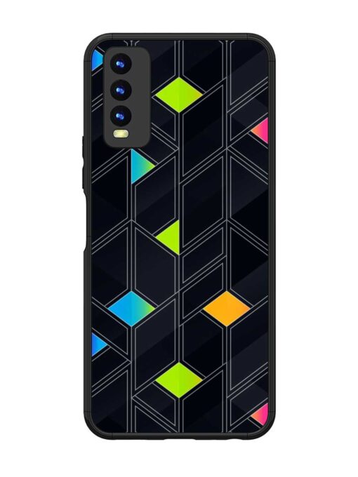 Abstract Mosaic Seamless Glossy Metal Phone Cover for Vivo Y20I Zapvi