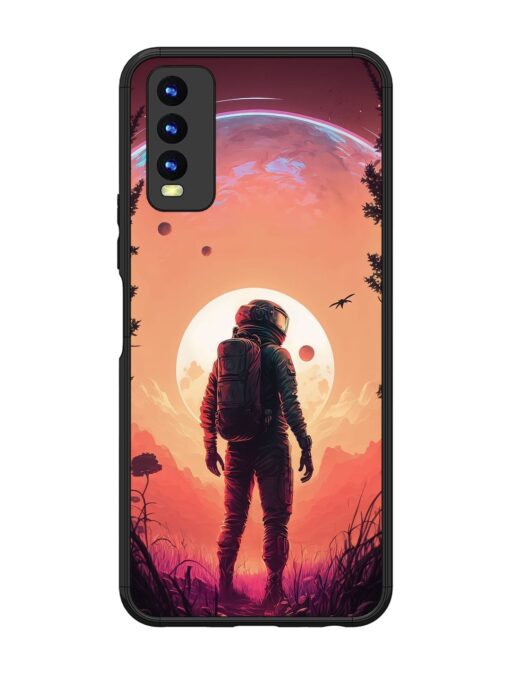 Red Sky At Morning Glossy Metal Phone Cover for Vivo Y20I Zapvi