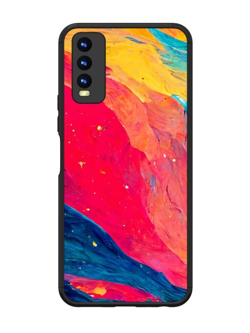 Starry Night Glossy Metal Phone Cover for Vivo Y20I Zapvi