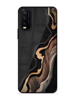 Abstract Art Glossy Metal TPU Phone Cover for Vivo Y20T