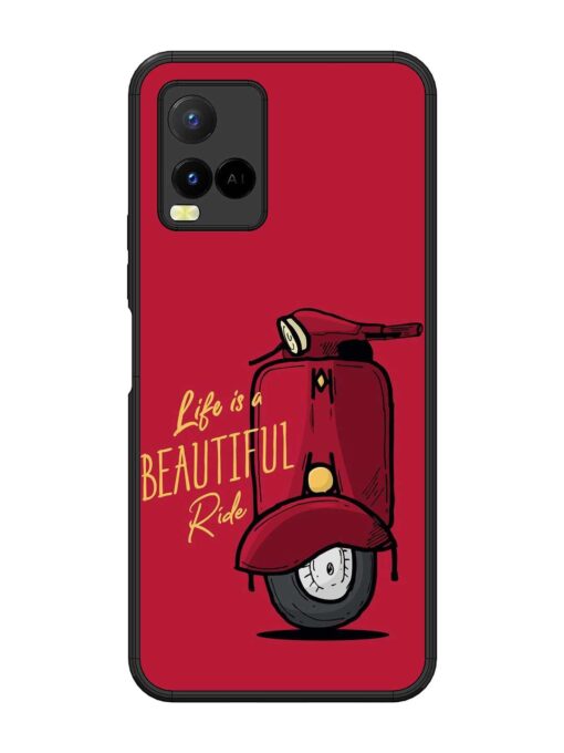 Life Is Beautiful Rides Glossy Metal Phone Cover for Vivo Y21