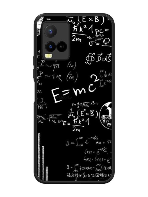 E=Mc2 Mass?Energy Equivalence Glossy Metal Phone Cover for Vivo Y21 Zapvi