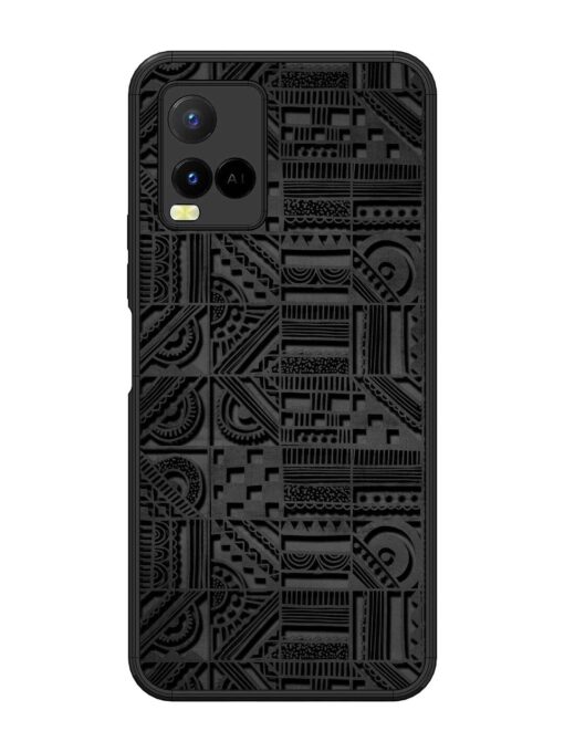 Seamless Pattern Glossy Metal Phone Cover for Vivo Y21 Zapvi